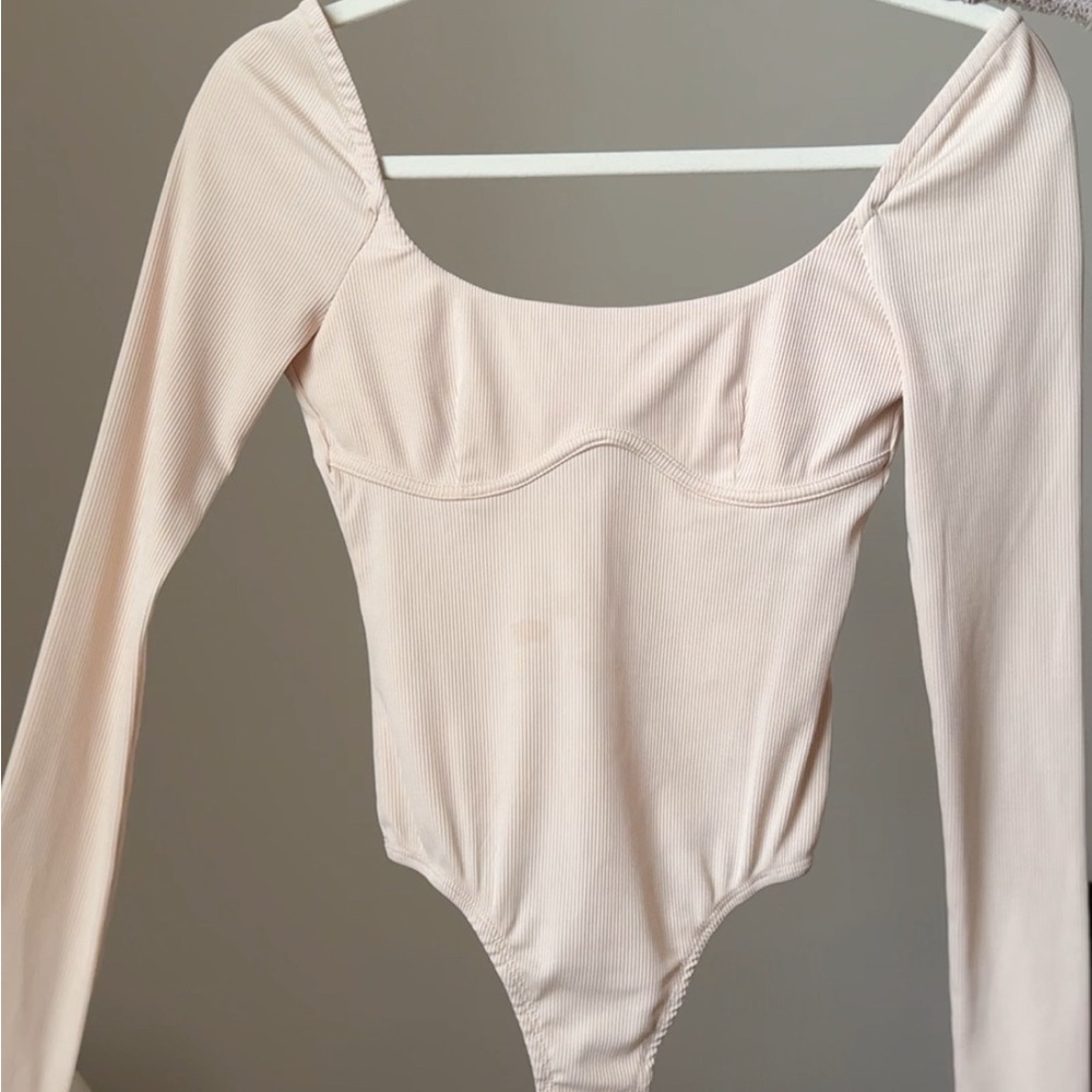 Kittenish Soft Pink Long Sleeve Bodysuit